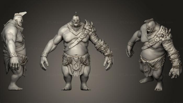Figurines heroes, monsters and demons (Troll 03, STKM_1346) 3D models for cnc